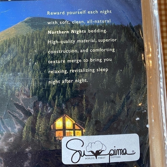 Northern Nights 100% Supima Cotton Ivory sheet set. Twin size. NWT. Unopened - Picture 5 of 14